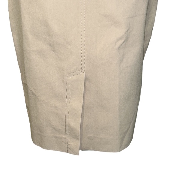 Diane Von Furstenberg Khaki Stretch Patch Pocket Zip Front Midi Pencil Skirt   4 - Picture 11 of 15